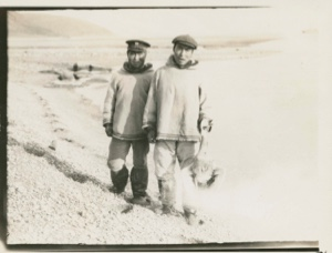 Image of Eskimos [Inuit] with Blue Goose